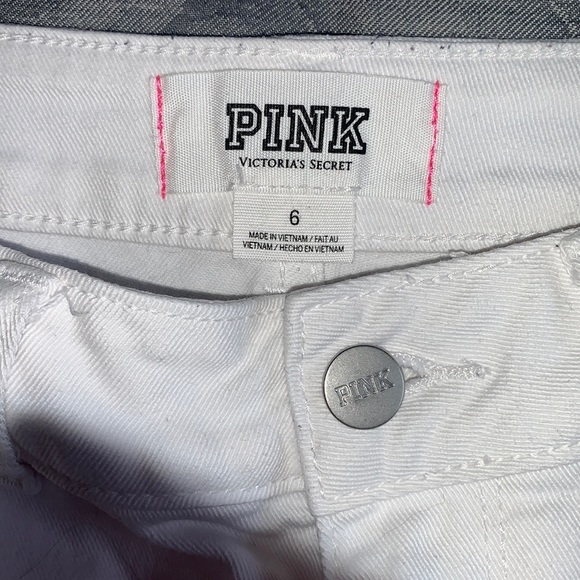 Victoria’s Secret Pink white denim shorts - Picture 2 of 4